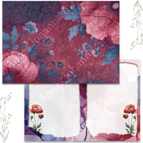 "Sea Breeze" // AgnesJohanna Art // 7 sheets of design paper // printed on both sides 