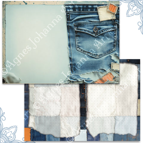 "Sea Breeze" // AgnesJohanna Art // 7 sheets of design paper // printed on both sides 