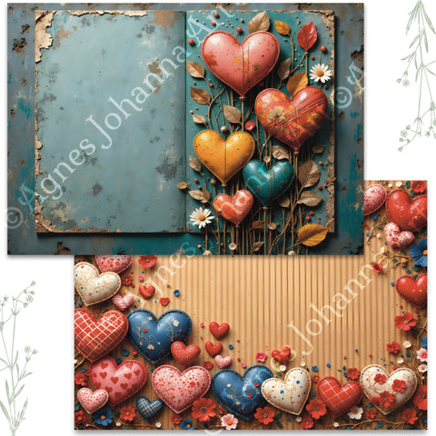 "Sea Breeze" // AgnesJohanna Art // 7 sheets of design paper // printed on both sides 