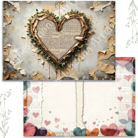 "Sea Breeze" // AgnesJohanna Art // 7 sheets of design paper // printed on both sides 