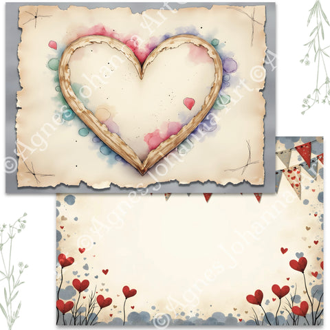 "Sea Breeze" // AgnesJohanna Art // 7 sheets of design paper // printed on both sides 