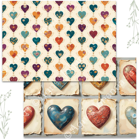 "Sea Breeze" // AgnesJohanna Art // 7 sheets of design paper // printed on both sides 