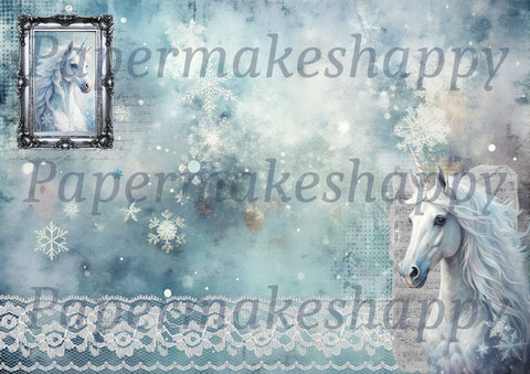 "Ice Fantasy" // Papermakeshappy // 7 sheets of design paper // printed on both sides