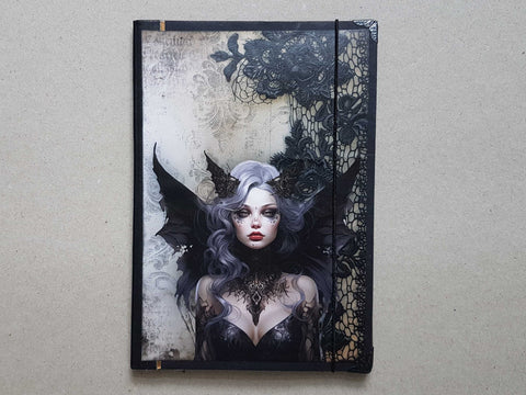 Journal "Dark Fairies And Roses" // handmade by Melly 