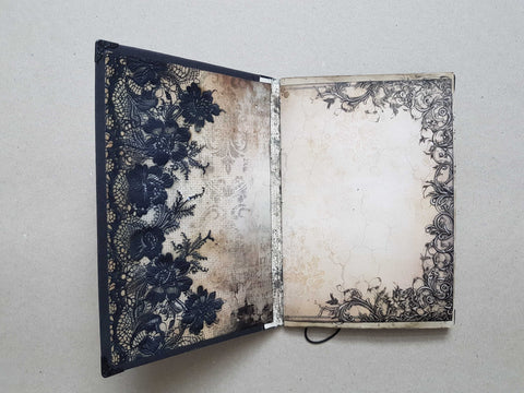 Journal "Dark Fairies And Roses" // handmade by Melly 