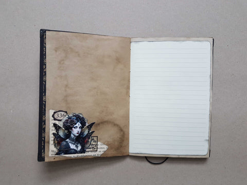 Journal "Dark Fairies And Roses" // handmade by Melly 