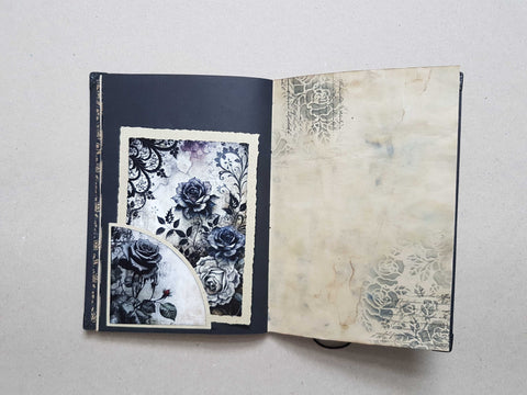 Journal "Dark Fairies And Roses" // handmade by Melly 