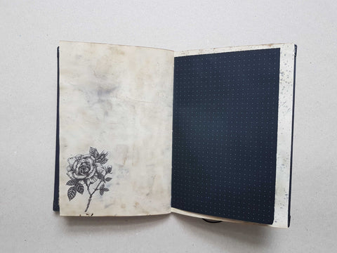 Journal "Dark Fairies And Roses" // handmade by Melly 