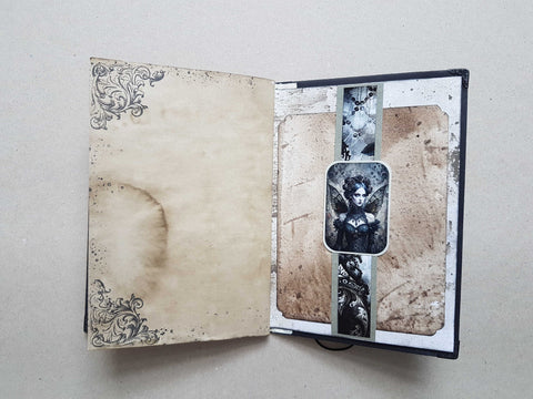 Journal "Dark Fairies And Roses" // handmade by Melly 