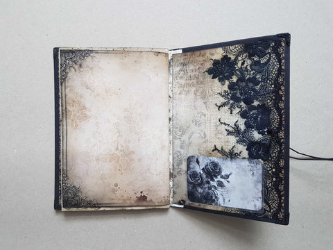 Journal "Dark Fairies And Roses" // handmade by Melly 