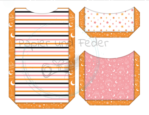 Kreativset // Multi-Pocket-Folio "Halloween (1)" // Papier & Feder // 9 Blatt // 160 g/m²