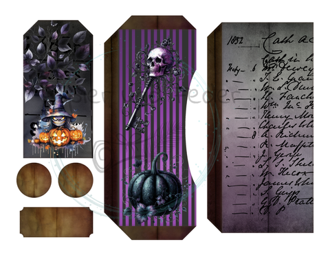 Kreativset // Multi-Pocket-Folio "Gothic (1)" // Papier & Feder // 9 Blatt // 160 g/m²