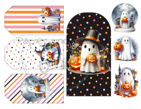 Kreativset // Multi-Pocket-Folio "Halloween (1)" // Papier & Feder // 9 Blatt // 160 g/m²