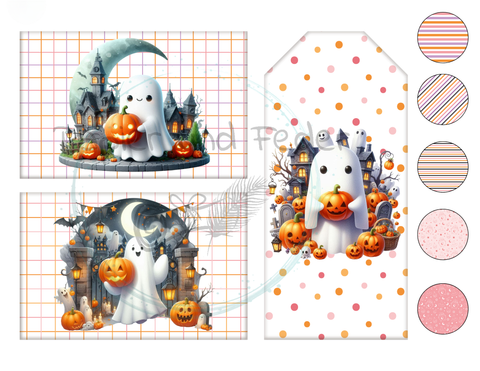 Kreativset // Multi-Pocket-Folio "Halloween (1)" // Papier & Feder // 9 Blatt // 160 g/m²