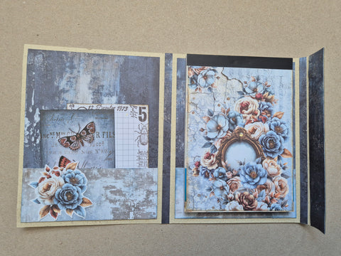 Notizblock Booklet „Blue Spirit“ // handgemacht von Melly