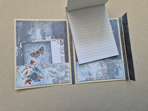 Notizblock Booklet „Blue Spirit“ // handgemacht von Melly