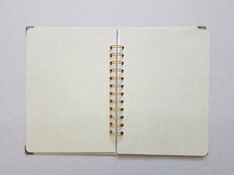 Notebook with ring binding "Lovely, when you read" // handmade by Melly 