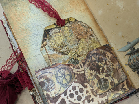 Journal "Lady Rosalie - Steampunk" // handgemacht von Betty