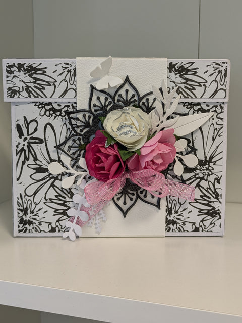 handmade card boxes "black/white" // by Beate