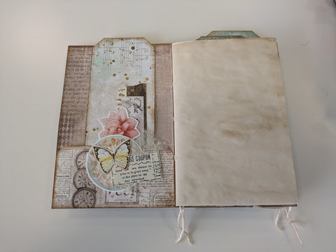 Flip-Flop-Journal "Brocante Antique und Touch of Nostalgia" // handgemacht von Ines