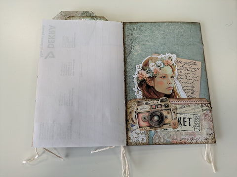 Flip-Flop-Journal "Brocante Antique und Touch of Nostalgia" // handgemacht von Ines