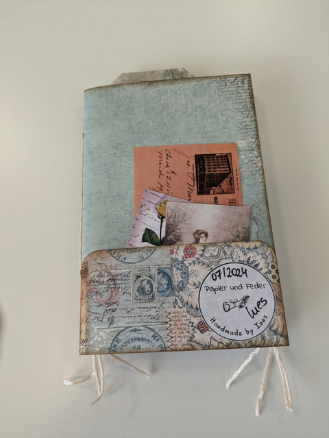 Flip-Flop Journal "Brocante Antique and Touch of Nostalgia" // handmade by Ines