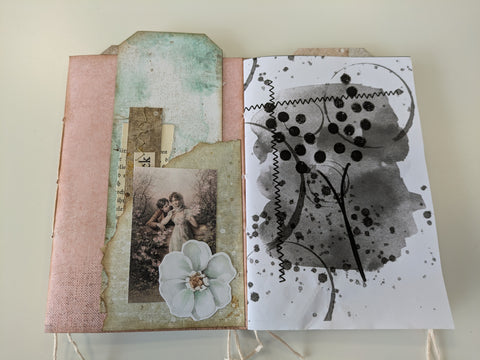 Flip-Flop-Journal "Brocante Antique und Touch of Nostalgia" // handgemacht von Ines