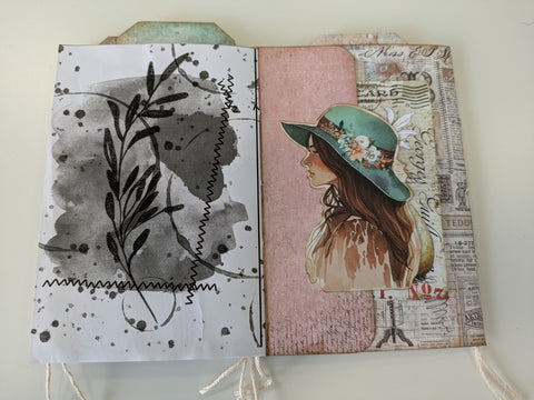 Flip-Flop-Journal "Brocante Antique und Touch of Nostalgia" // handgemacht von Ines