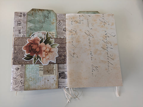 Flip-Flop Journal "Brocante Antique and Touch of Nostalgia" // handmade by Ines