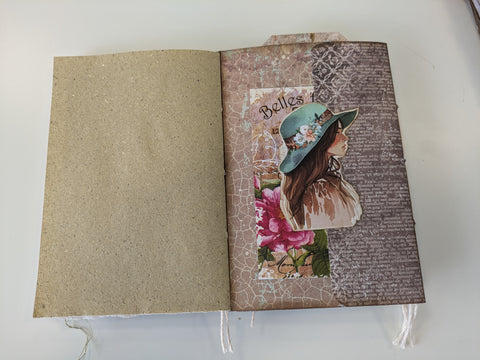 Flip-Flop-Journal "Brocante Antique und Touch of Nostalgia" // handgemacht von Ines