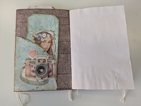 Flip-Flop-Journal "Brocante Antique und Touch of Nostalgia" // handgemacht von Ines