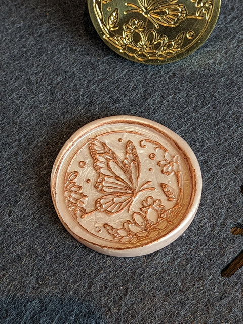 Seal WITHOUT handle "Butterfly" - 3 cm