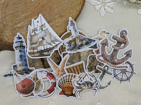 18 Die Cuts for the paper set "Moin &amp; Ahoy" // various sizes // 200g/m²