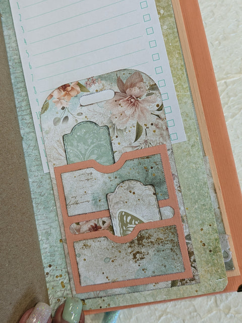 Mini Slimline Journal "Touch of Nostalgia" // handgemacht von Melly