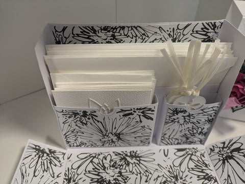 handmade card boxes "black/white" // by Beate