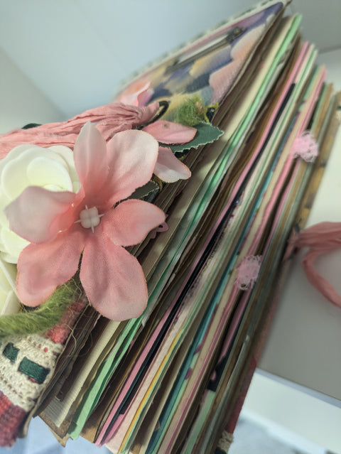 großes Journal A5 "Vintage Roses" // handgemacht von Beate