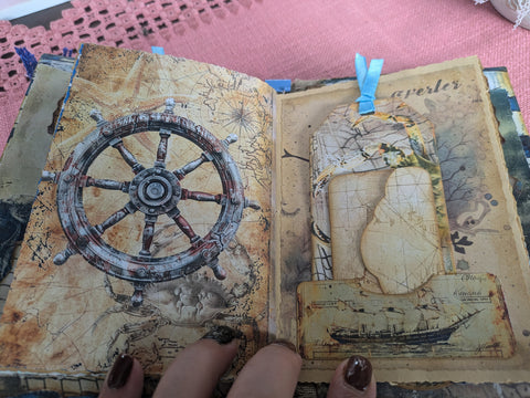 kleines Journal "Delphin" // handgemacht von Beate