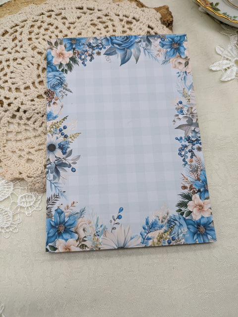 DIN A 6 Notizblock "Winterblumen 2025" // 50 Blatt