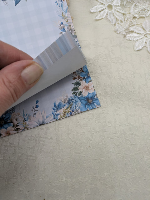 DIN A 6 Notizblock "Winterblumen 2025" // 50 Blatt