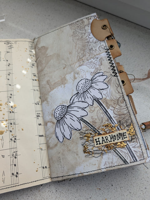 Slimline Journal "Schmettis" // handgemacht von Ute