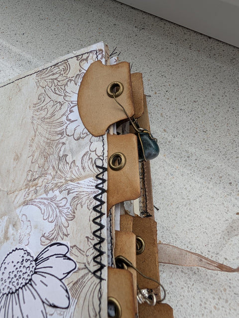 Slimline Journal "Schmettis" // handgemacht von Ute