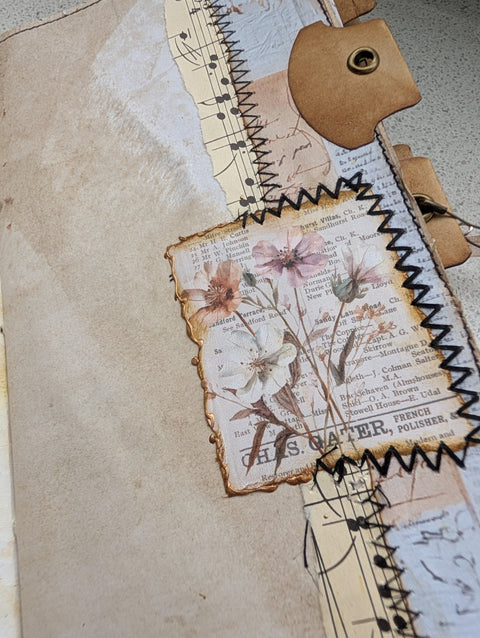 Slimline Journal "Schmettis" // handgemacht von Ute