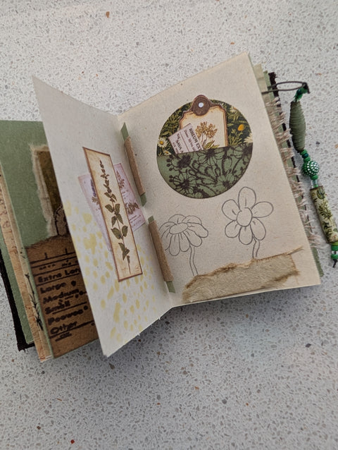 Sini-Mini Journal "Betty's Kräuter" // handgemacht von Sina