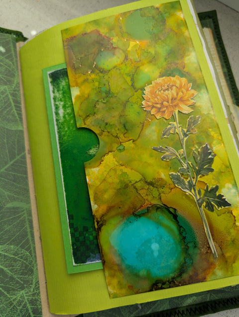 DIN A 5 Softcover-Journal "Natur 9" // handgemacht von Uta