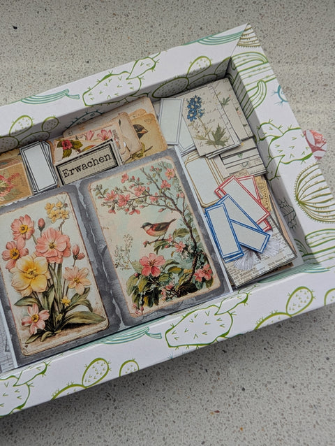 ausgeschnittenes Sini-Mini Kreativset "Frühlingserwachen" // von Sina