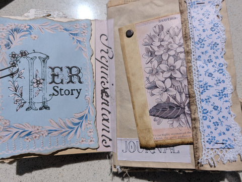 Journal "blau" // handgemacht von Anja