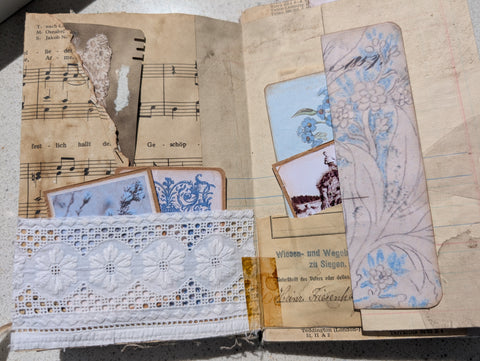 Journal "blau" // handgemacht von Anja