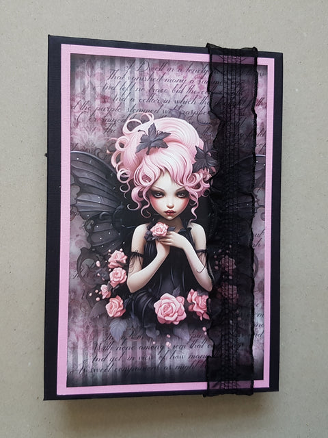 Journal "Pink Gothic Fairies" // handmade by Melly 