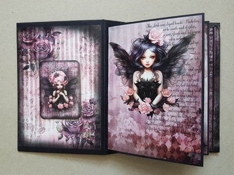 Journal "Pink Gothic Fairies" // handmade by Melly 