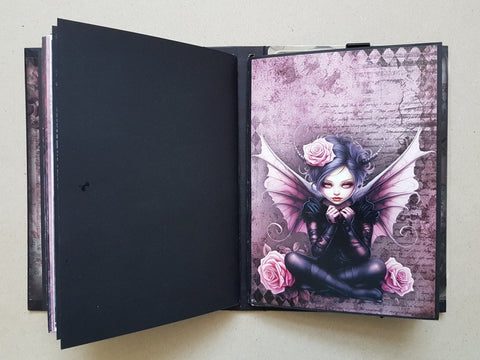 Journal "Pink Gothic Fairies" // handmade by Melly 